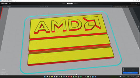 AMD Logo with Stand