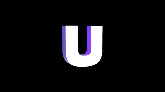 Led Light Sign letter U