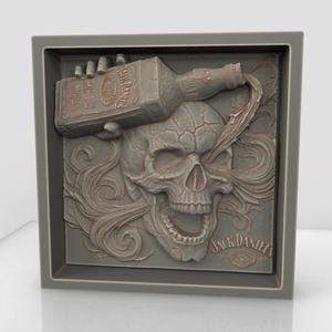 Jack Daniels Skull Decor - 11