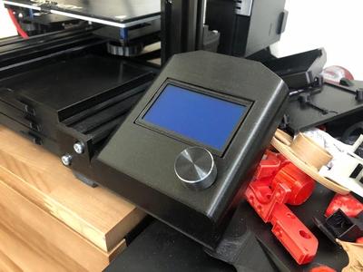 Screen mount for Ender 3 / 3 Pro in screen style on Ender 3 V2