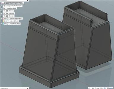 Foots, Feet, Legs, Patas, Pies for / para CR6SE & Ender 3v2 (49.923mm)
