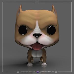 PITBULL V2 FUNKO POP DOG (CUSTOM PET'S)