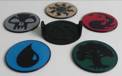 Multicolor Magic Coasters (With Holder)