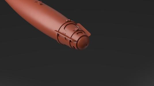 GBU-38 (MXU-735 solid nose) JDAM Bomb - 1/48 Scale