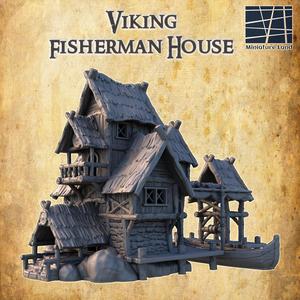 Viking Fisherman House - Tabletop Terrain - 28 MM