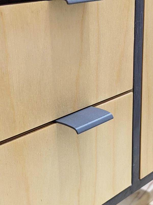 Drawer/Cabinet Pull, Over Face Modern Style (1/2 in., 12 mm)