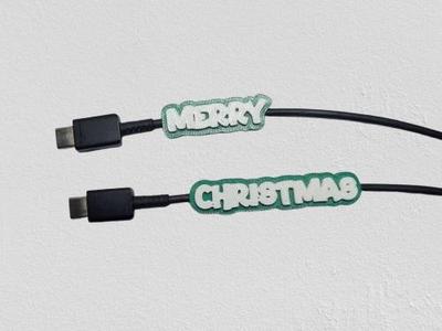 Merry Christmas Cable Clip, Management Solution