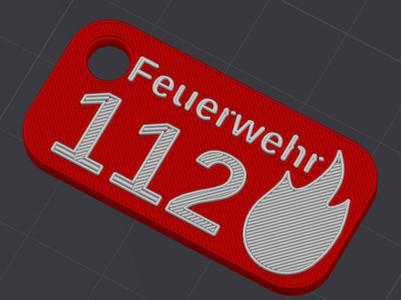 Feuerwehr Schlüsselanhänger