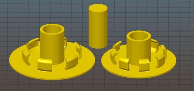 Hatchbox Filament Hubs for Prusa i3 MkII