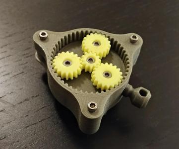 Planetary Gearset Retractable Keychain