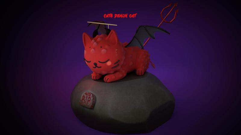 Cute Devil Cat