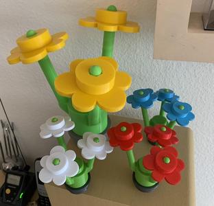 Large brick flower