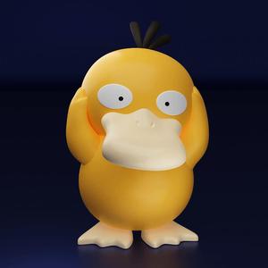 PSYDUCK Headache Pokemon Keychain Strap Decor