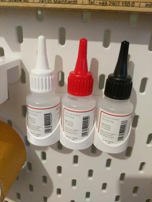 Ikea Skadis holder for superglue or other stuff