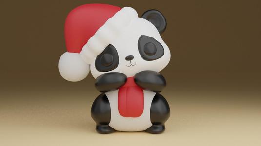 Christmas panda