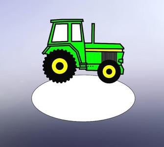 Kids tractor name sign