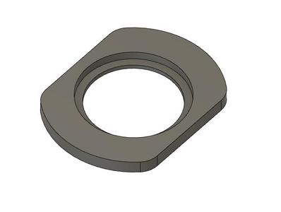 VW Beetle Metal Dash Conversion Latch Escutcheon for Glove box Door