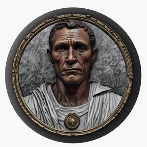 Julius Caesar medallion pendant