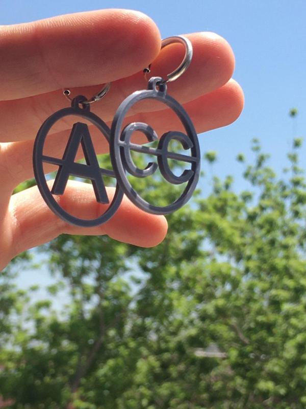A CC earrings