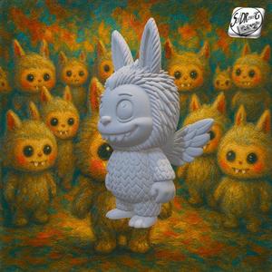 Labubu Feathered Guardian – SoliDRawinGs SG-LABUBU004