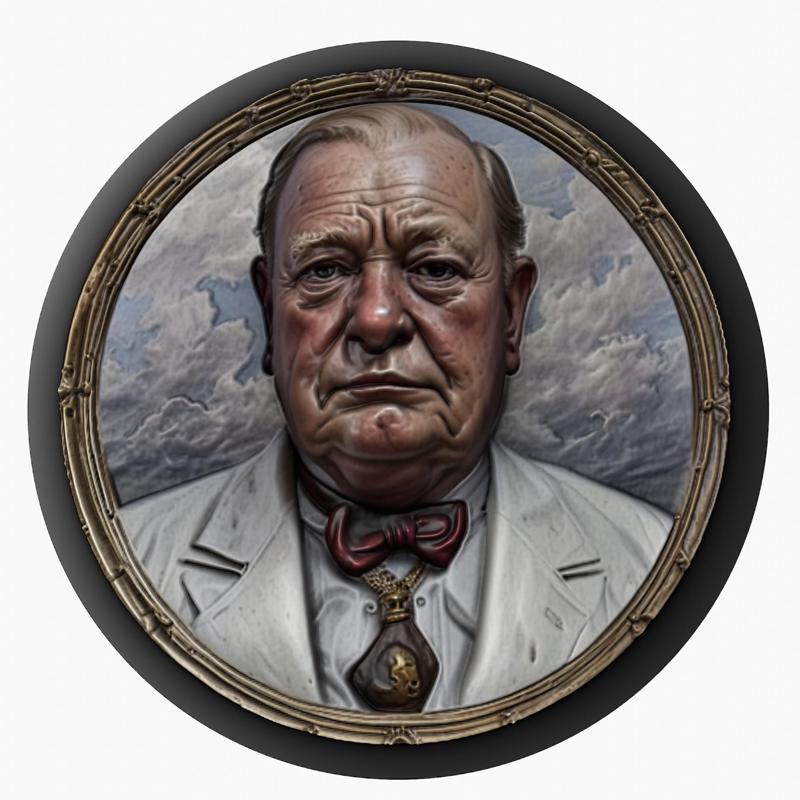 United Kingdom: Winston Churchill medallion pendant