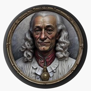 Voltaire medallion pendant
