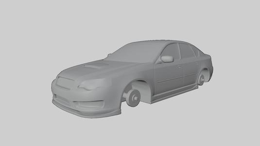 Print-Ready Subaru Legacy GT Model Car