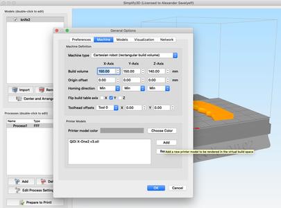platform for Simplify 3D 
