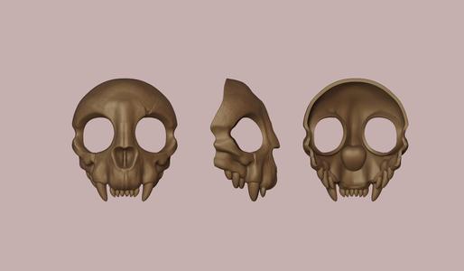 cat skull mask Halloween