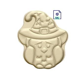 Kawaii Owl Wizard STL FILE FOR 3D PRINTING - LASER CNC ROUTER - 3D PRINTABLE MODEL STL MODEL STL DOWNLOAD BATH BOMB/SOAP