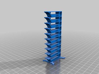 Smart compact temperature calibration tower PLA 60 degree bed