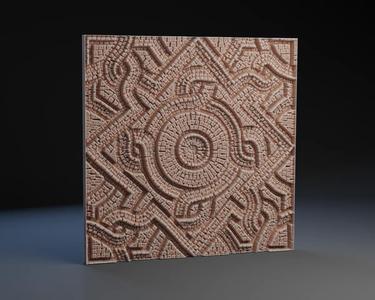Spanish Mosaic 4 Piece Wall hang.   