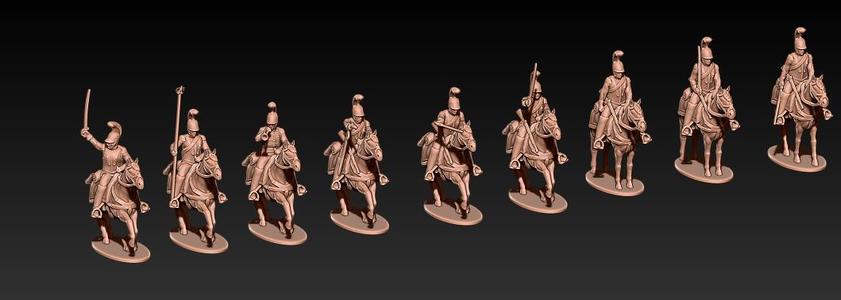 Napoleonic french carabiniers with helmet