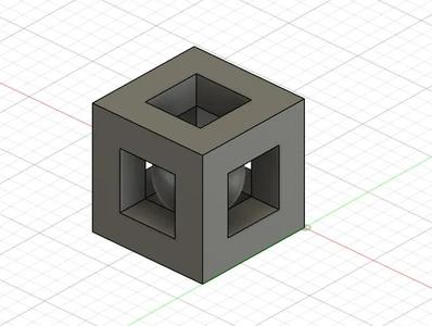 ball in a cube   