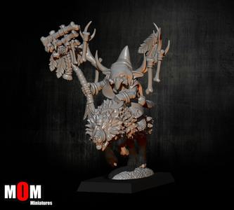 Goblin shaman in wolf