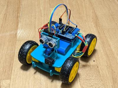 4-Wheel Obstacle Avoiding bot