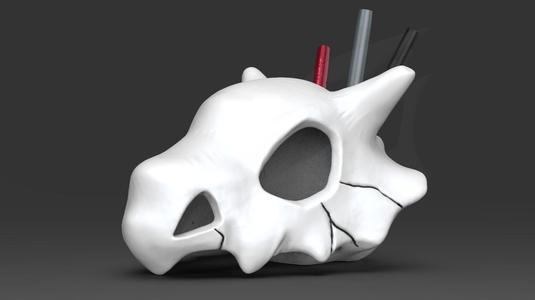 CuBone Skull Pen Storage