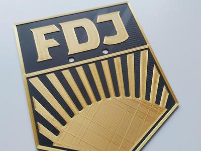 FDJ License Plate, FDJ Number Plate GDR, For Moped