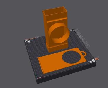 Flachkanal 110x55 T-Stück auf Rund 100mm   