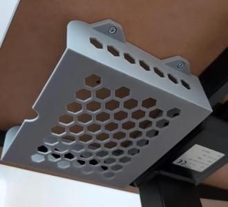 Remixed Under Desk Shelf - Squared - Hex Bottom   