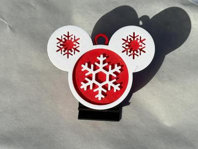 Snowflake Mickey Ornament   