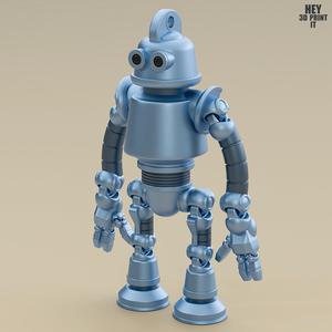 Robot - A1 Print In Place Articulated Keychain
