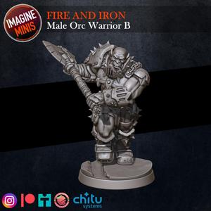 Fire and Iron - Male Orc Warrior B