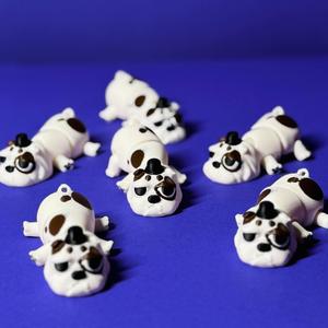 Articulated 3D Printed Toy & Keychain – English Bulldog – Cute Flexi Dog Model