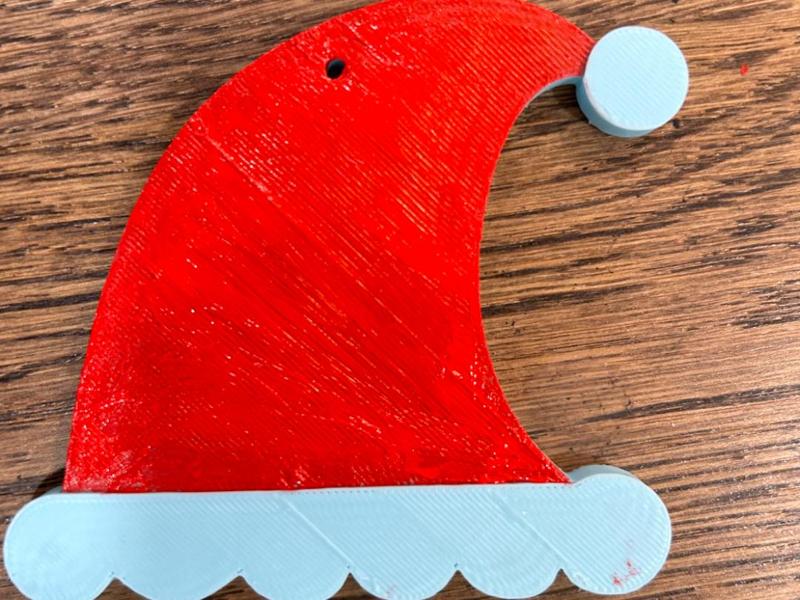 Easy Santa Hat Ornament