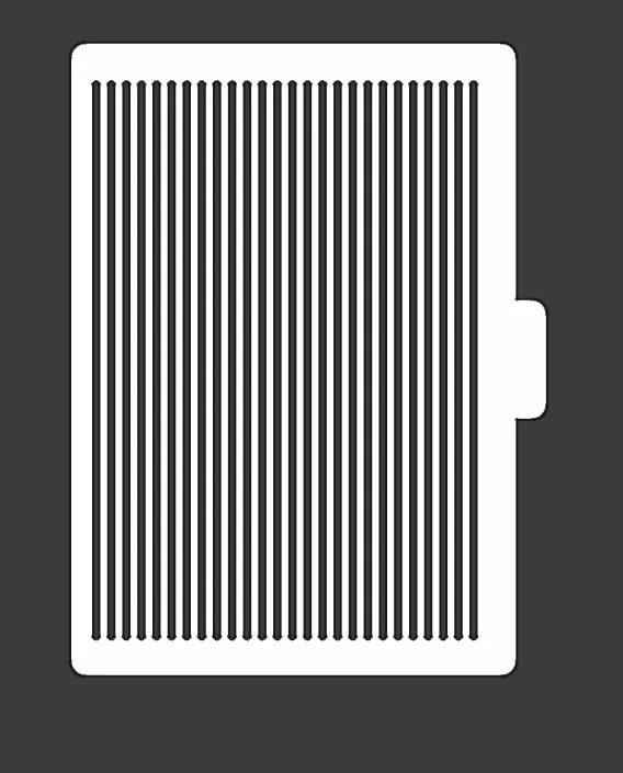 A5 Journal, Verticle 5mm lined Template   