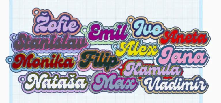 Osobní klíčenka/Personal keychain - jména (květen)   