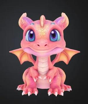 cute dragon to print   
