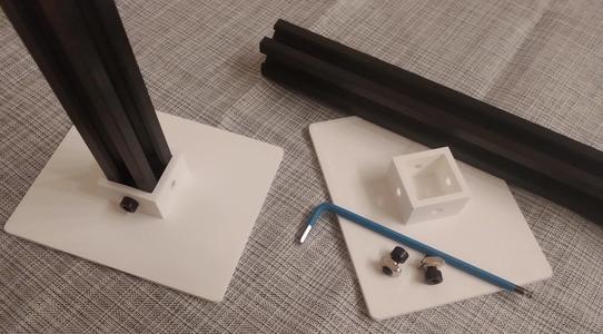 Parametric Aluminium Profile Stand / Foot