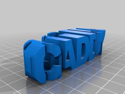 Caddy Schrift Modell